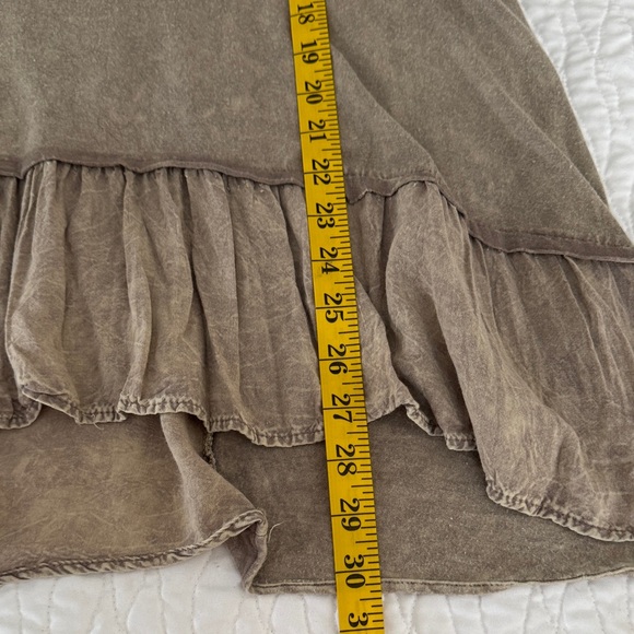 Chic Beige Tunic with Ruffle Detail - Picture 6 of 6